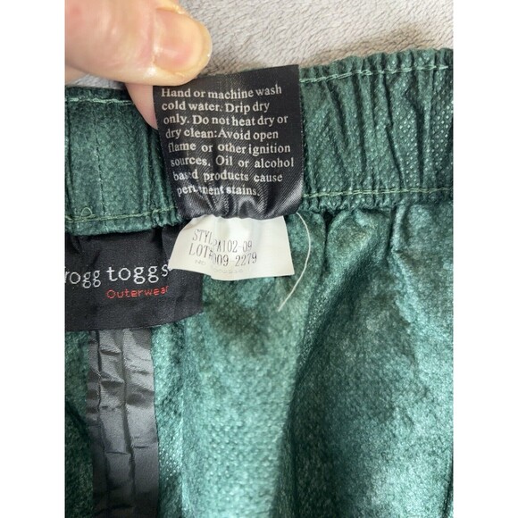 Frogg Toggs Rain Suit Pants Mens XXL  Green Waterproof Outerwear Zippered Ankles - Picture 10 of 13
